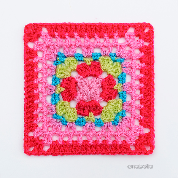 Crochet Square Motif 7-2017 by Anabelia Craft Design Crochet Square Motif 7-2017 by Anabelia Craft Design