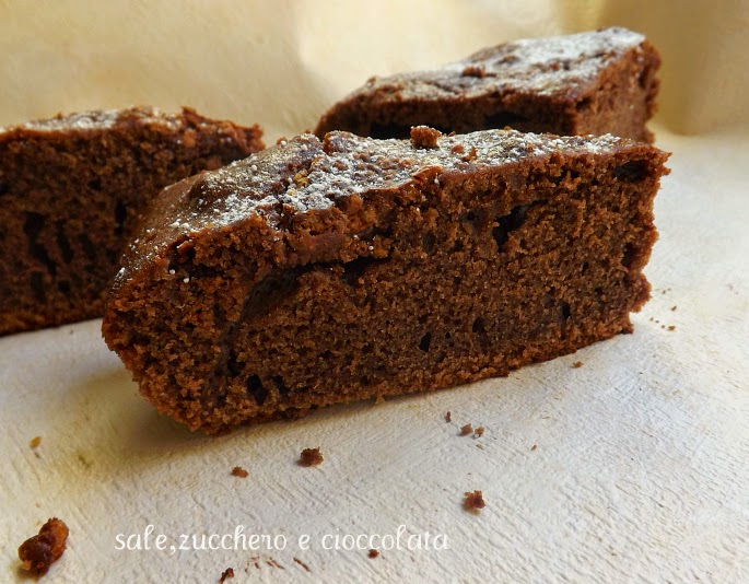 torta al cioccolato e caffe' senza uova