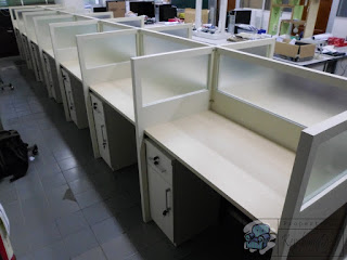 Meja Sekat Kantor Real Knockdown - Furniture Kantor Semarang Jawa Tengah