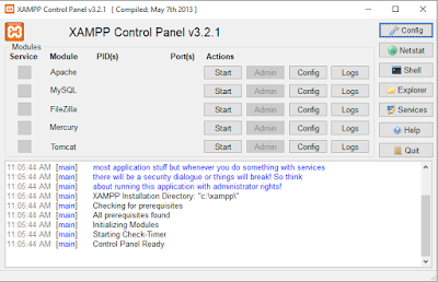 Cara Install Xampp di Windows PC Cara Install Xampp di Windows PC - Start xampp