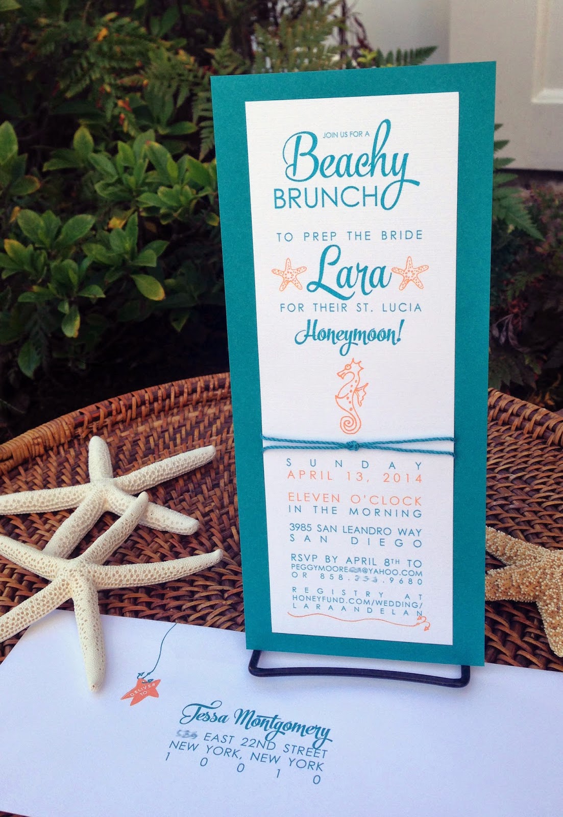 Kim Grant Ink Such Beachy Bridal Shower Invitations Beachy Bridal Shower Invitations