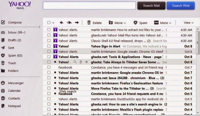 Czabe.com: You Can Stop Looking for those Handy E-Mail Tabs in Yahoo's ...