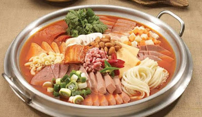 Popular Korean Food Budae Jjigae