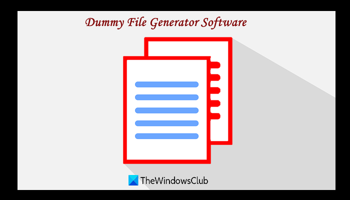 software voor het genereren van dummy-bestanden