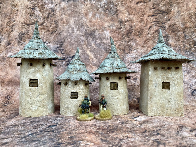 28mm Adobe Village Buildings from Fogou Models for Western Africa, Mali and the Sahel