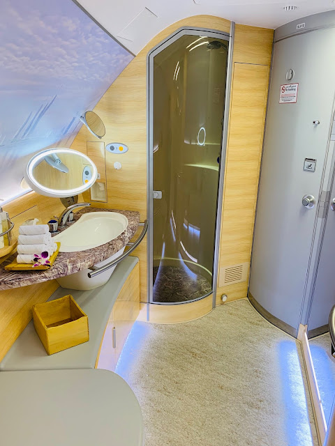 Review: Emirates EK231 First Class A380 Dubai (DXB) to Washington DC (IAD)