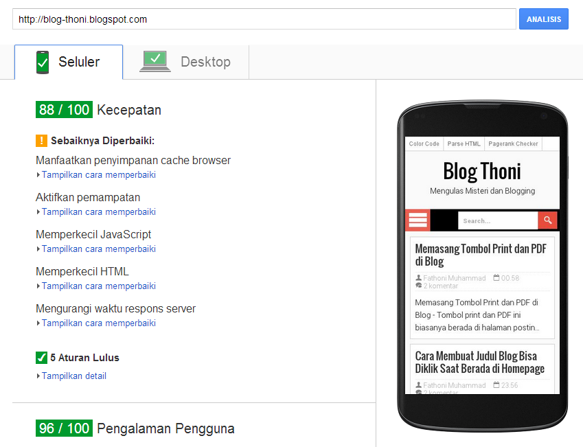 Mengatasi Render Blocking CSS dan Javascript Blog Thoni