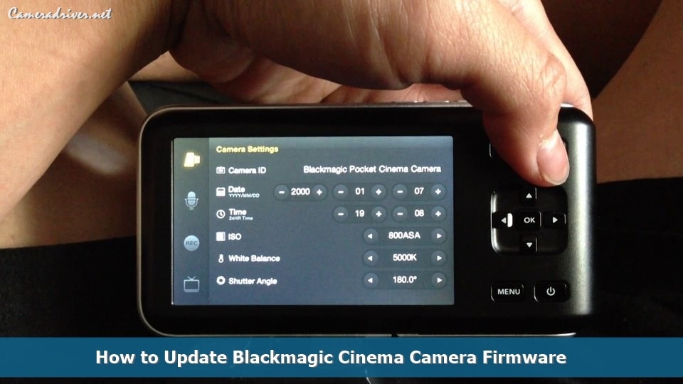 How to Update Blackmagic Cinema Camera Firmware Blackmagic Cinema Camera Firmware