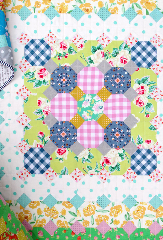 June Dyson Coverlet - Handmade Patchwork Quilt © Red Pepper Quilts 2021
