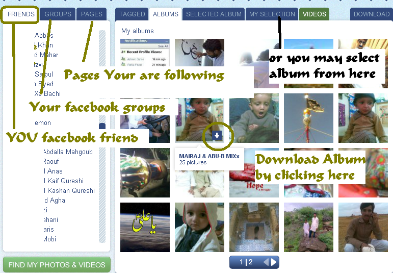 How to Download Complete Facebook Photo Albums An Island for Blogging