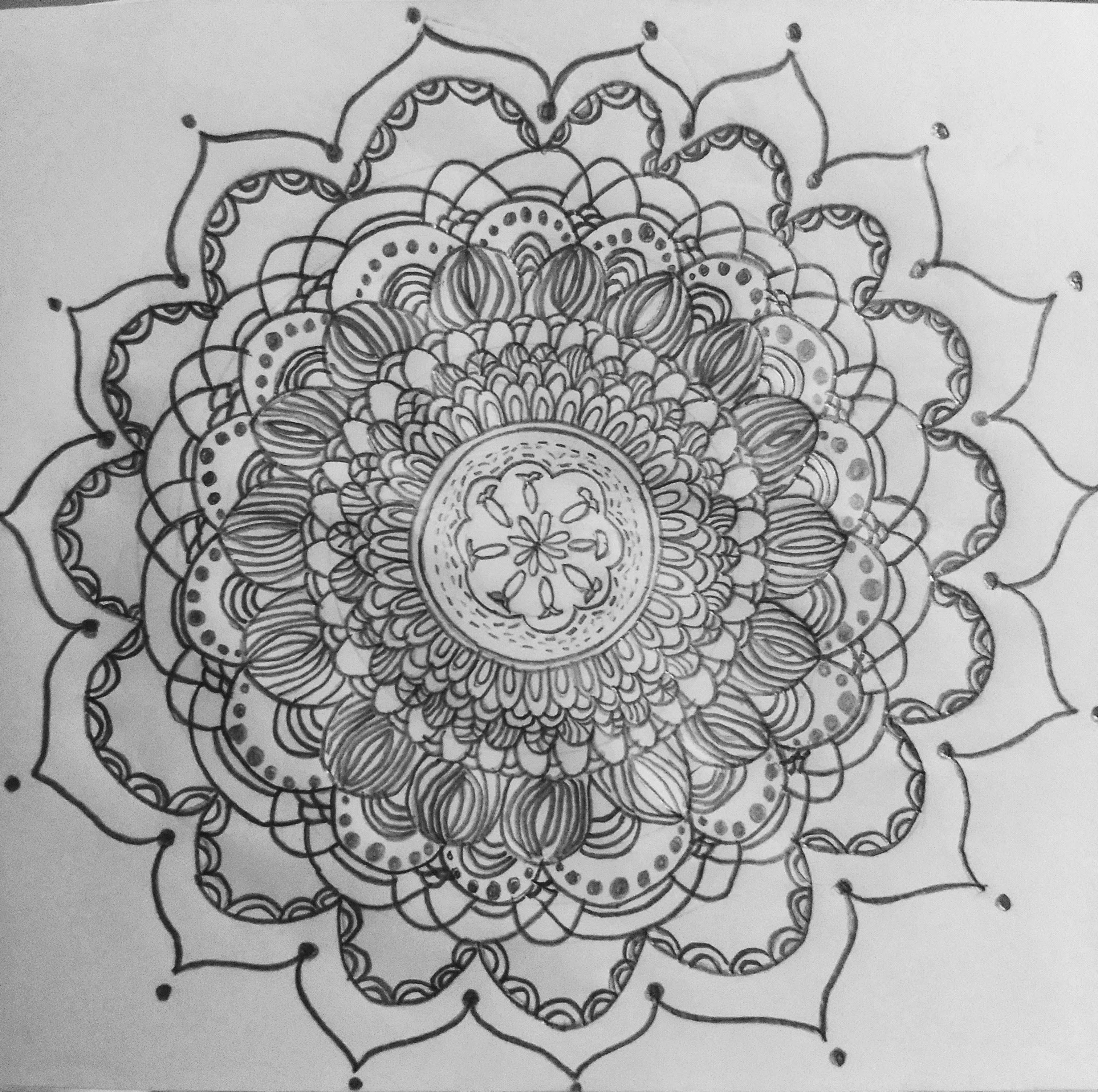 As I Like It: Mandala art for beginners- sketch 2
