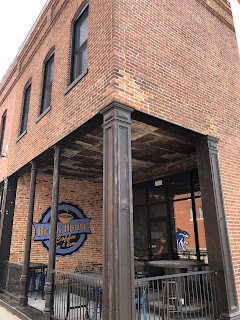 exterior of brick coffeeshop