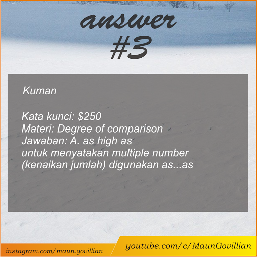 Pembahasan soal Grammar Tes Bahasa Inggris SMA/STAN/TOEFL