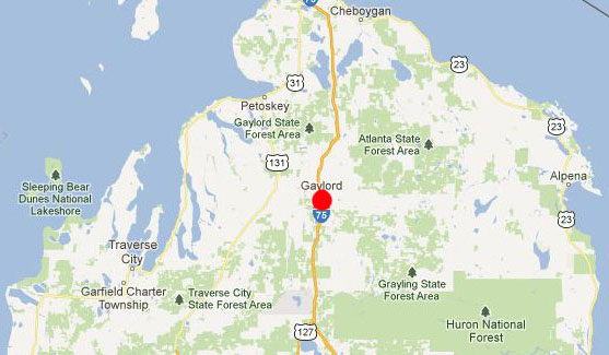 Map Of Gaylord Michigan Tourist Map Of English - Bank2home.com