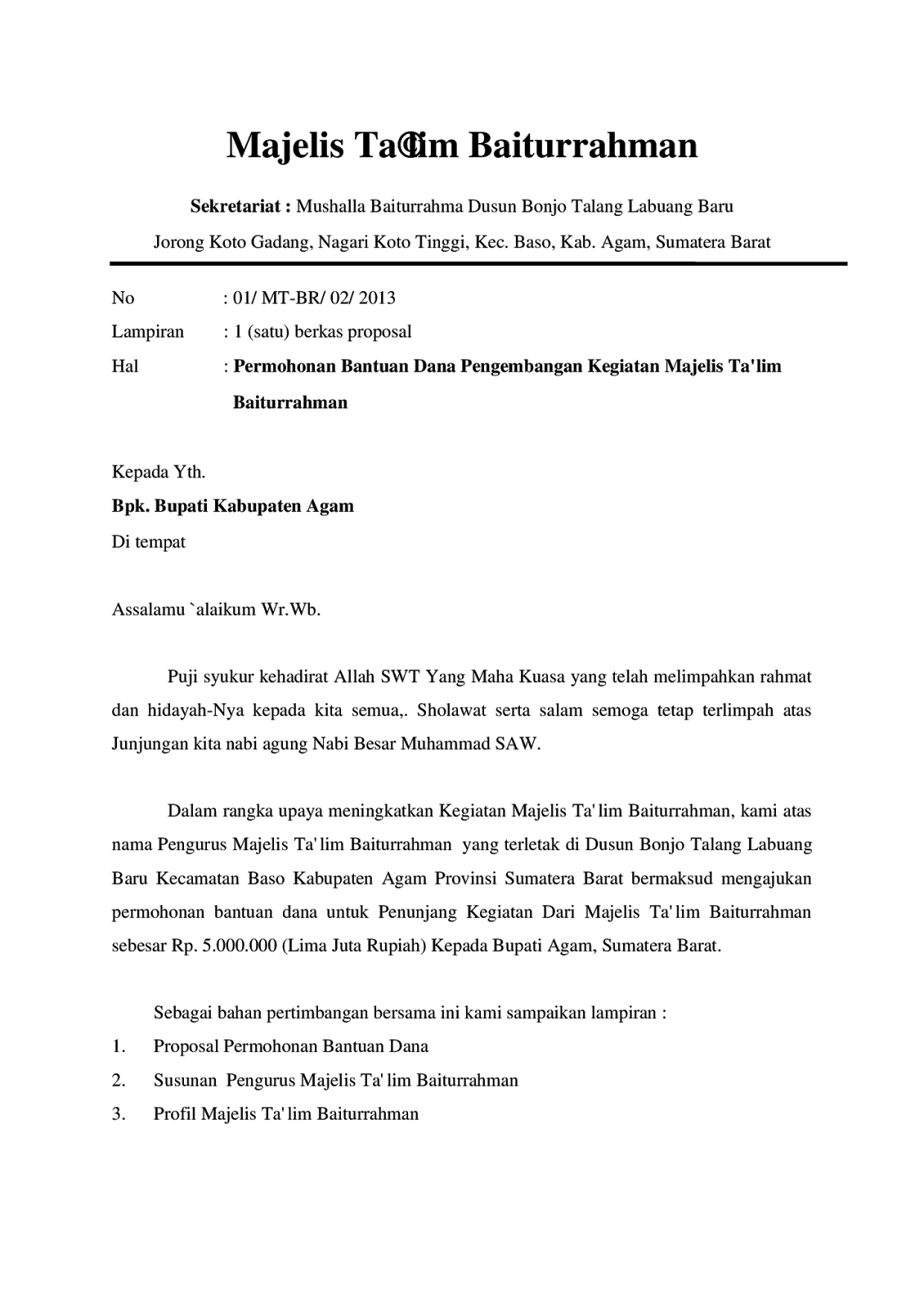 proposal permohonan dana - wood scribd indo