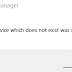 FIX an Error "a device which does not exist was specified"