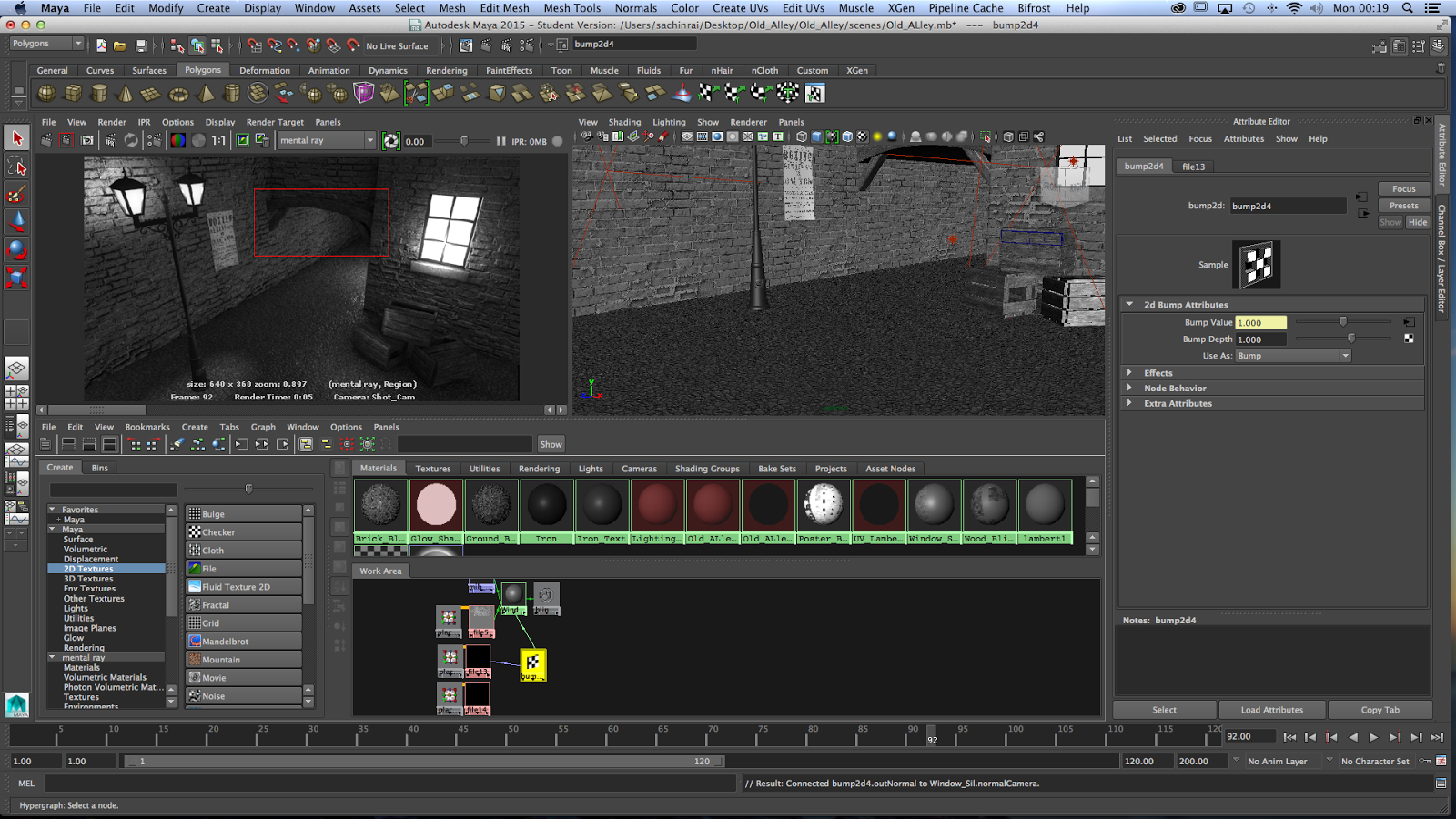 SACHIN RAI COMPUTER ANIMATION ARTS UCA ROCHESTER Maya Tutorial Bump