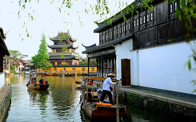 เมืองโบราณจูเจียเจี่ยว (Zhujiajiao Ancient Town: 朱家角)