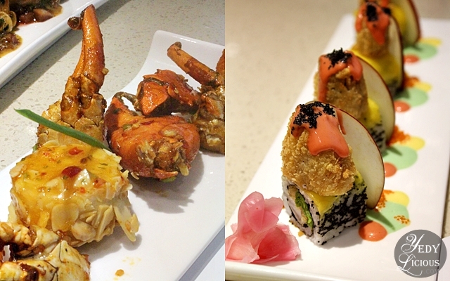 Chili Crab and Dragon Sushi at NIU by Vikings Buffet