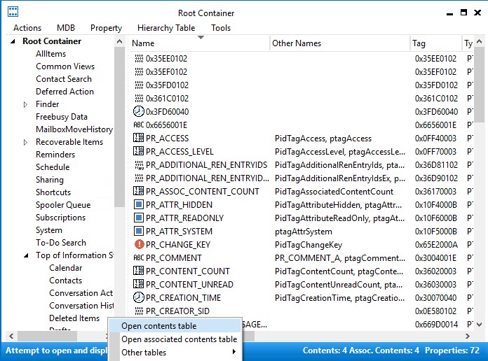 MS Cloud Blogging MFCMAPI corrupt mailbox items