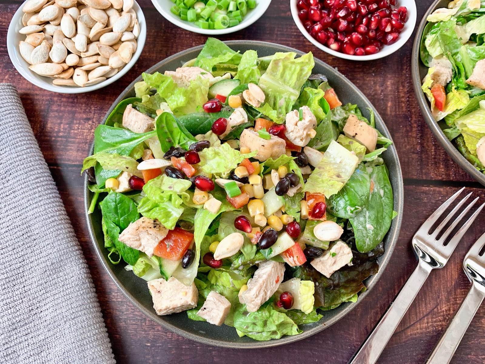 Southwest Salad with ChipotleRanch Dressing