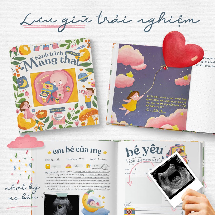 [A116] Hành trình mang thai: Sách thai giáo không thể thiếu cho Mẹ Bầu