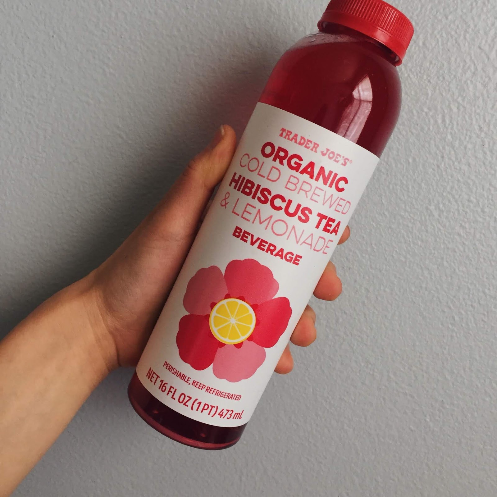 Trader Joe's Organic Cold Brewed Hibiscus Tea & Lemonade Beverage