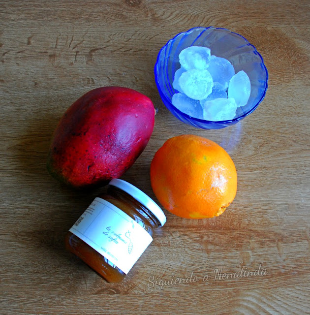 Siguiendo a Nenalinda Batido de Mango y Miel con y sin Thermomix...