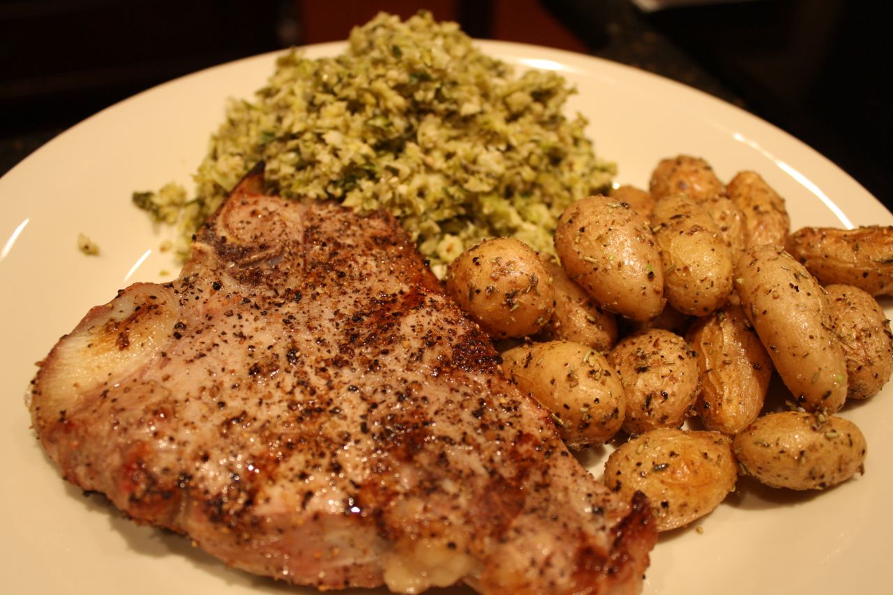 The Roediger House Meal No. 709 Grilled Veal Chops