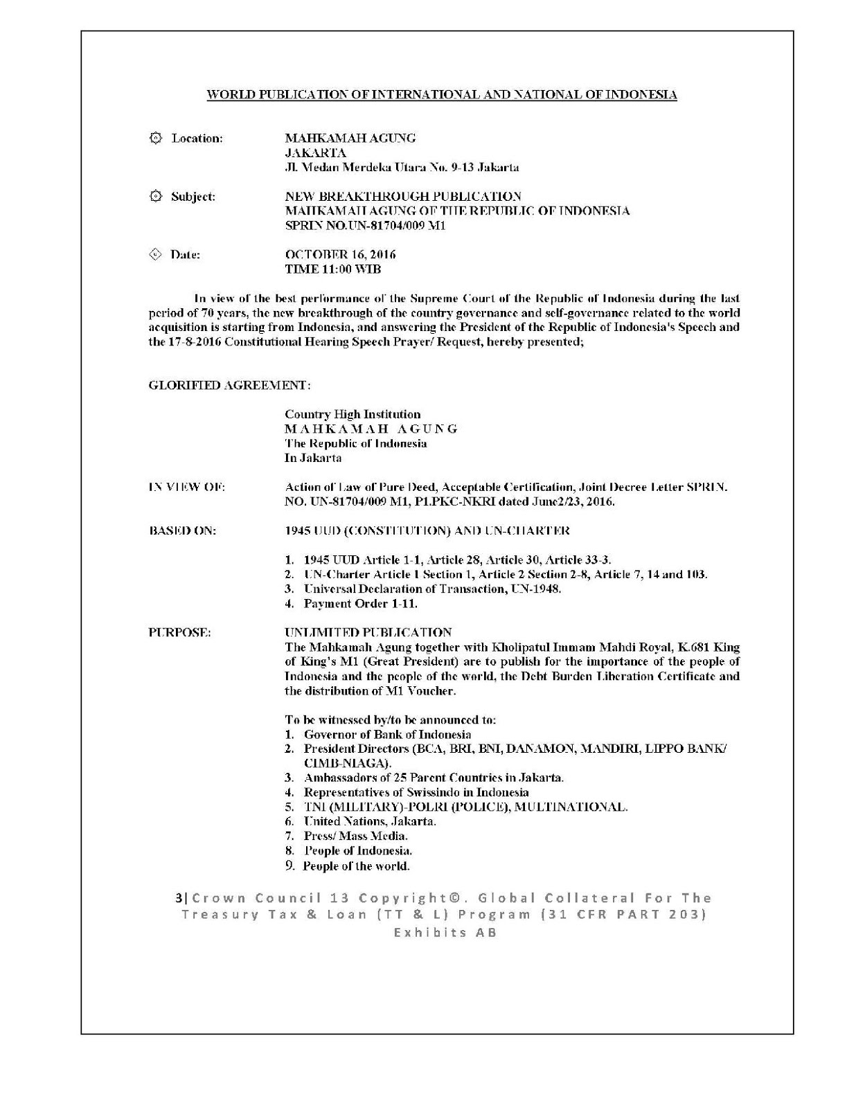 SWISSINDO REPLY ME FROM M1, MR.A1.Sino.AS.S“2” .IR.Soegihartonotonegoro,ST   (my Letter in indonesia to M1 SINO to thank him for the PROSPERITY FUNDS) MA-M1%2BCERTIFICATION%2BOF%2BPUBLICATION-page-004