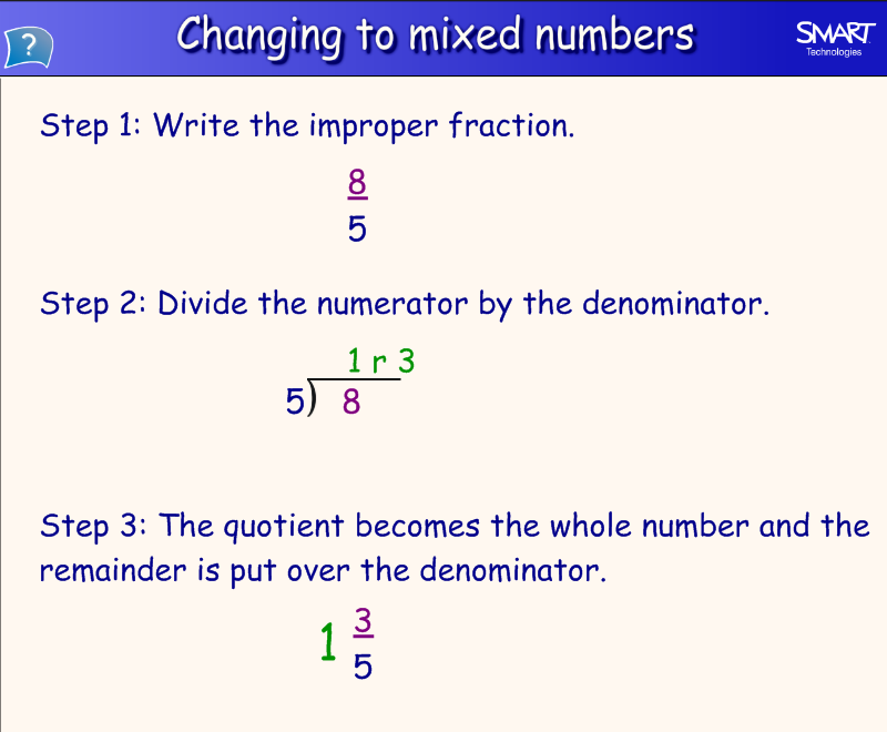 homework 10-1 meanings of fractions
