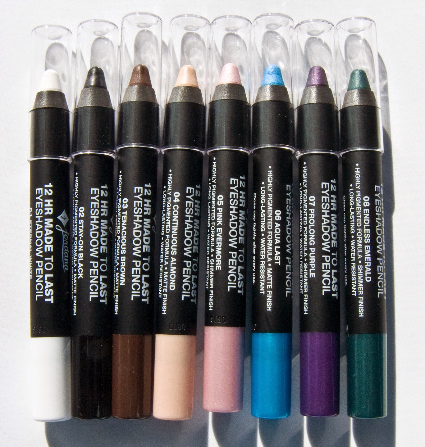 WARPAINT and Unicorns Jordana 12 HR Made to Last Eyeshadow Pencils all