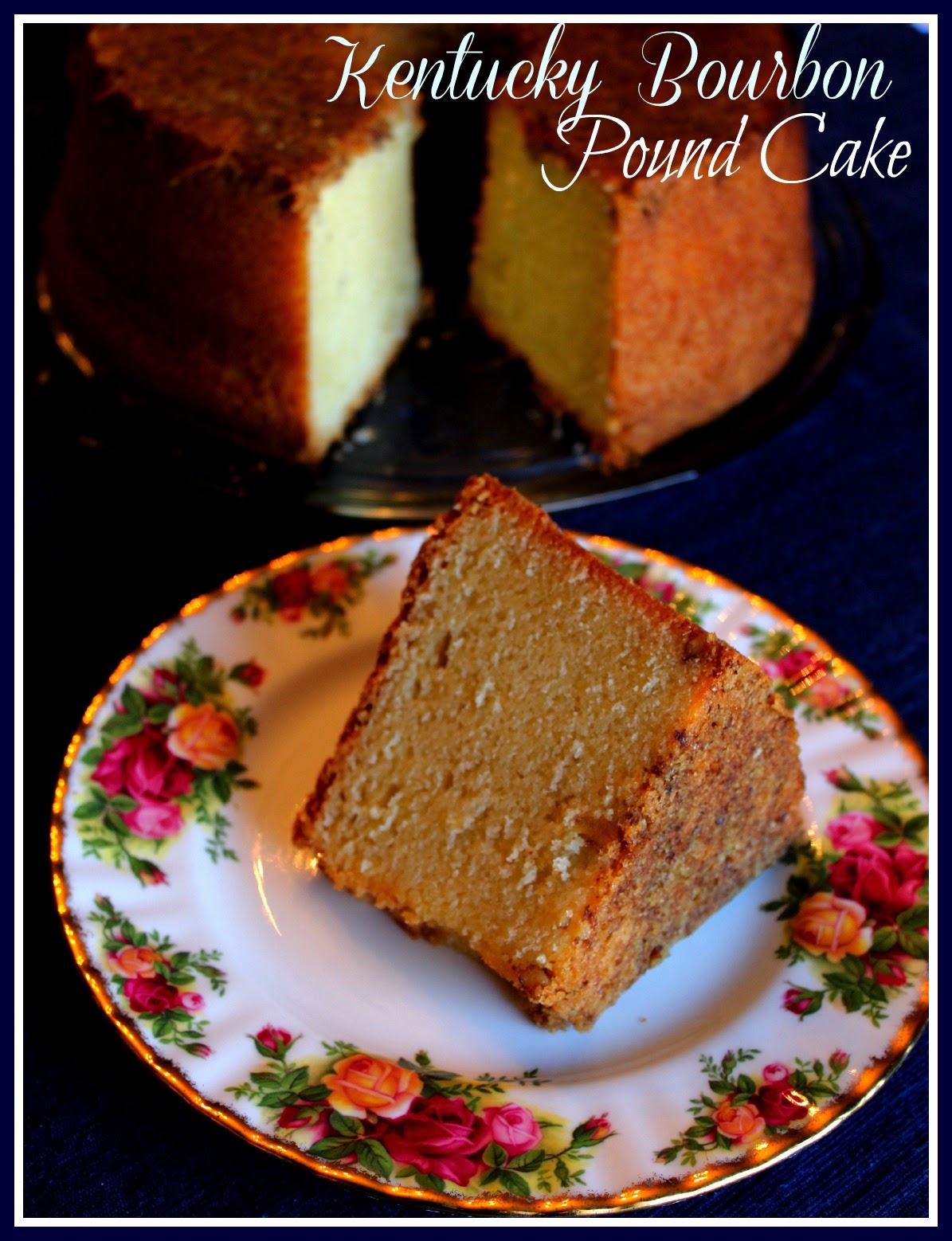 Sweet Tea and Cornbread Kentucky Bourbon Pound Cake!