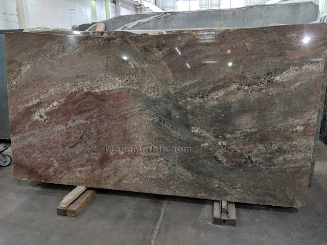 Oceanic Bordeaux Granite Slabs