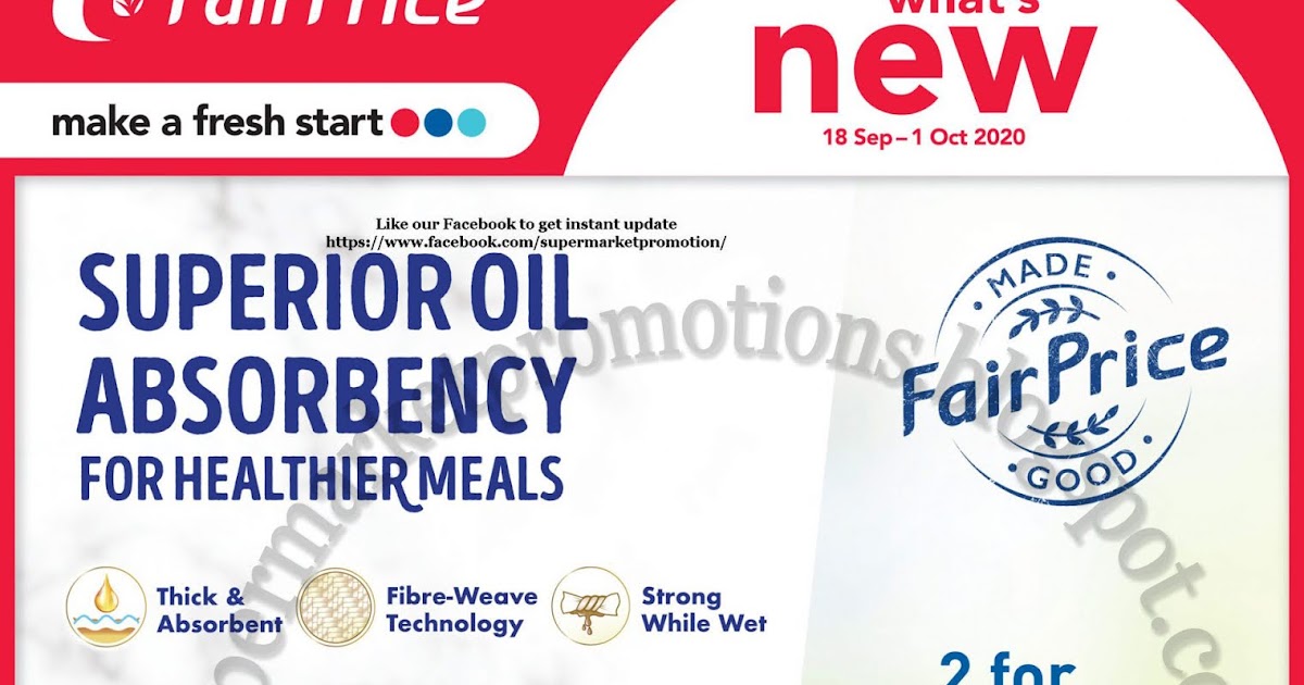 NTUC FairPrice Kitchen Towel Promotion 18 September 01 October 2020