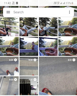 Open video in Google Photos