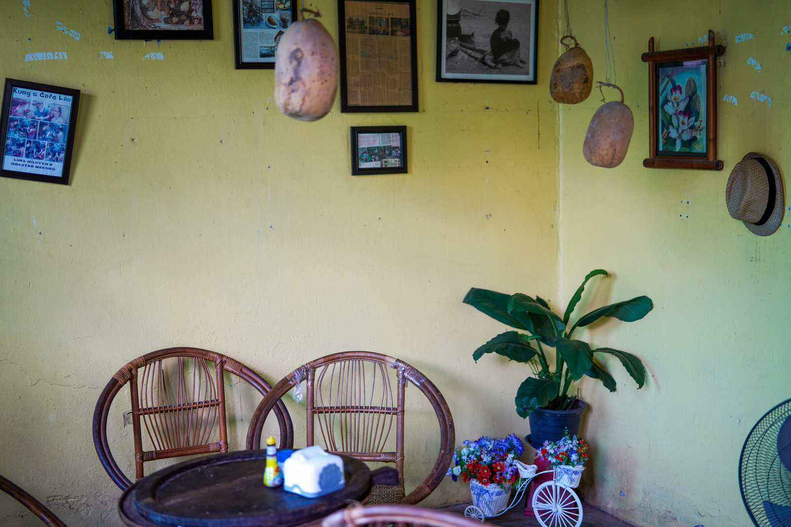 At the end of a rustic residential laneway, Kung's Cafe is a charming