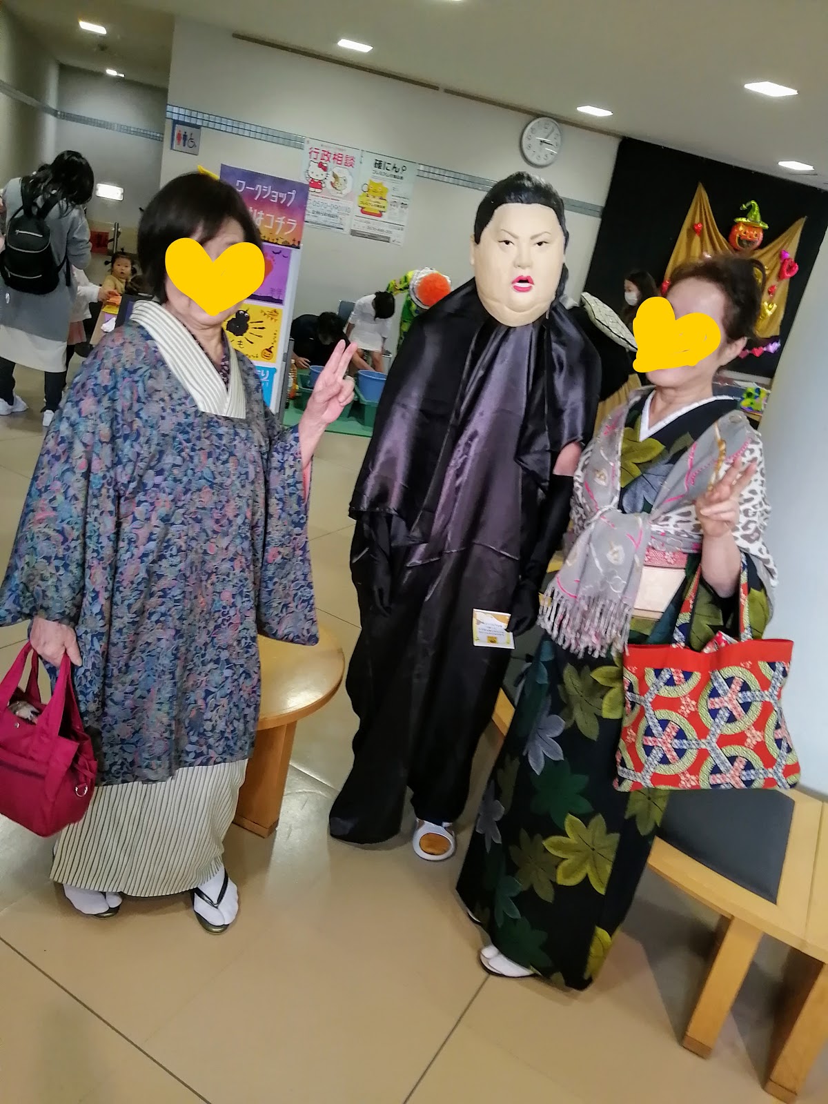 トレフォイル キモノカフェ kimono cafe 雨コート 二部式 フリーサイズ 着物雨コート 晴雨兼用 前掛け (クリーム) 