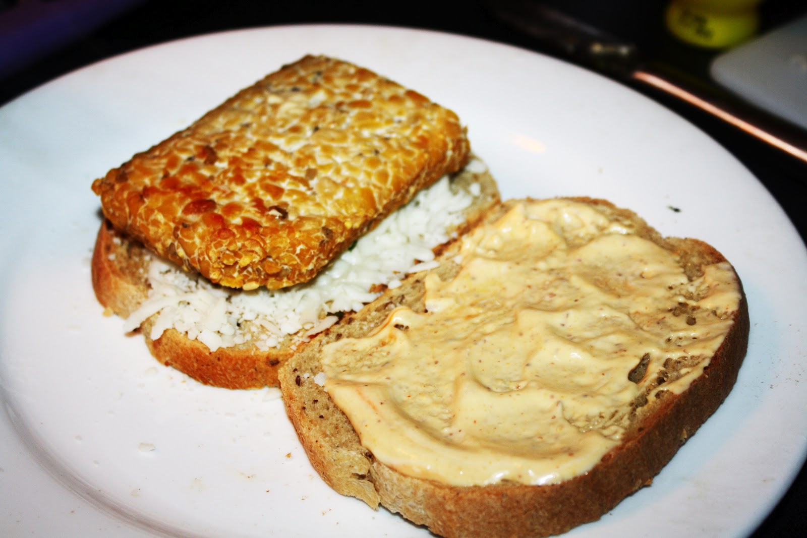 One Lazy Vegetarian Tempeh Reuben