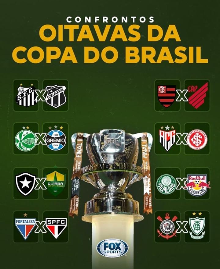 Sorteio da Copa do Brasil: saiba quais são os jogos das oitavas de final -  Rádio Itatiaia