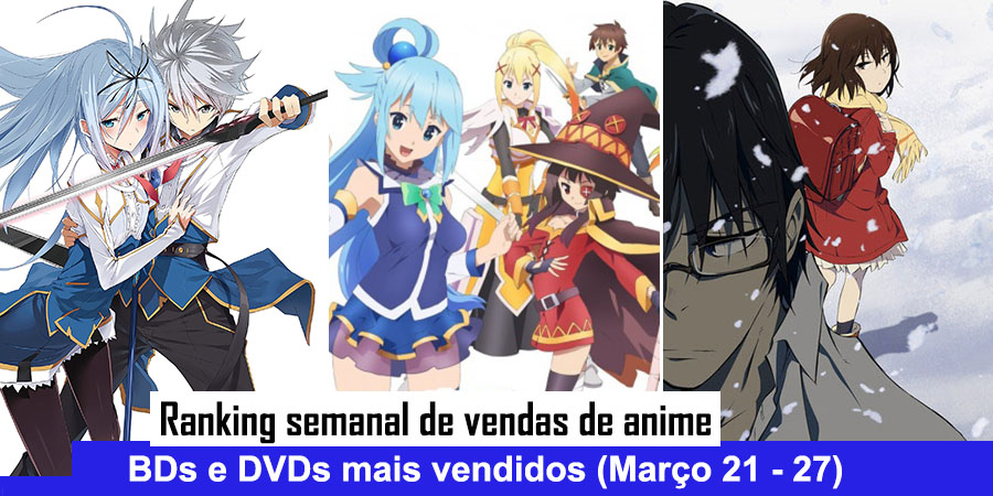 Vendas de BD/DVD de Animes (Novembro 21 - 27) - Ranking Semanal -  IntoxiAnime