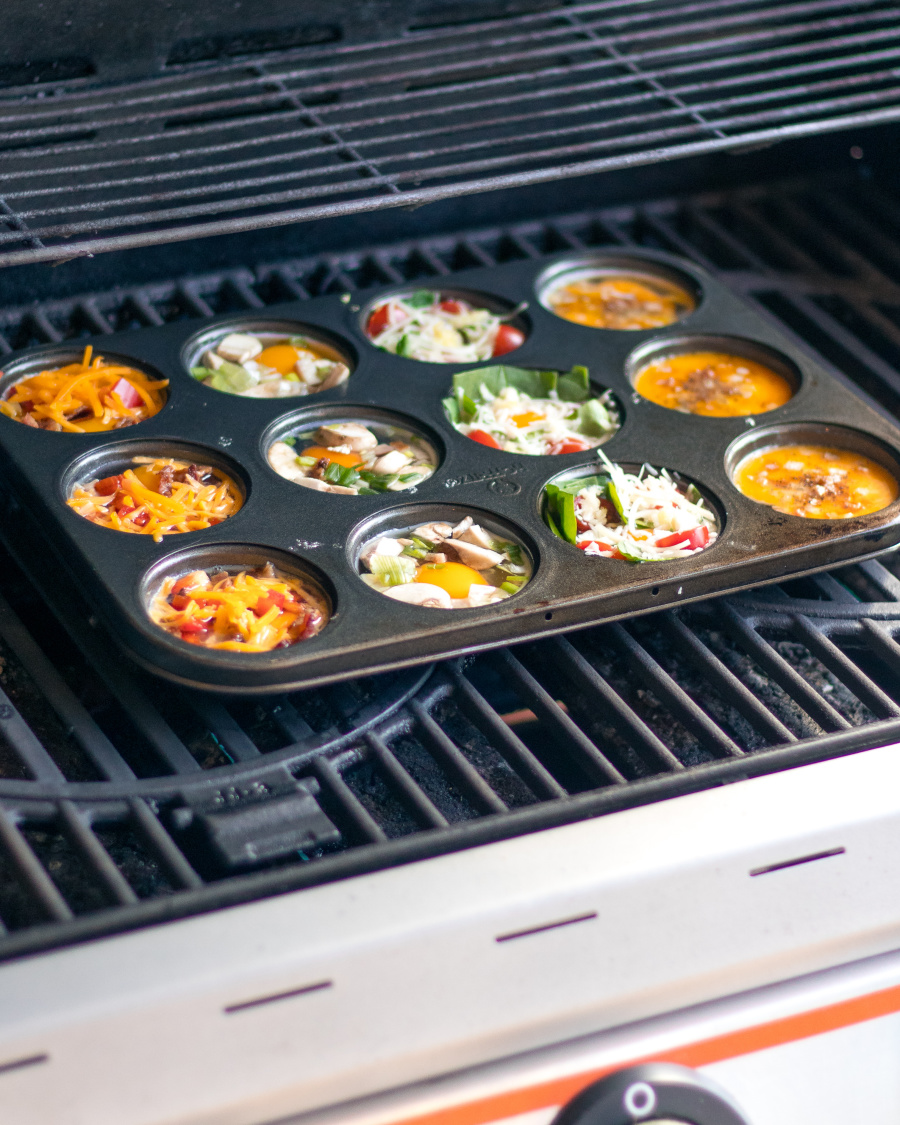 Lunchbox Dad 4 Easy Recipe Ideas for Muffin Tin Eggs on the BBQ