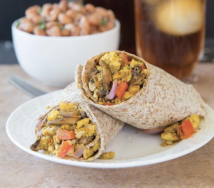 BLUEBERRY TOFU PANCAKES