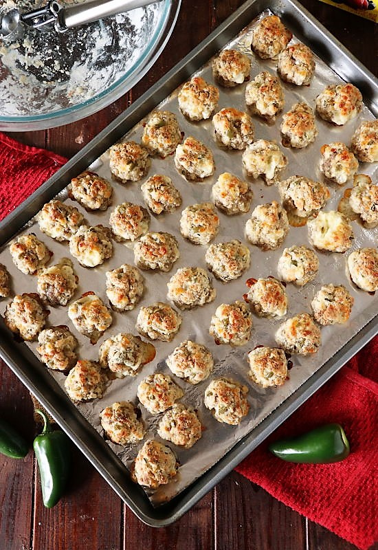 Jalapeno Pepper Jack Sausage Balls The Kitchen is My Playground