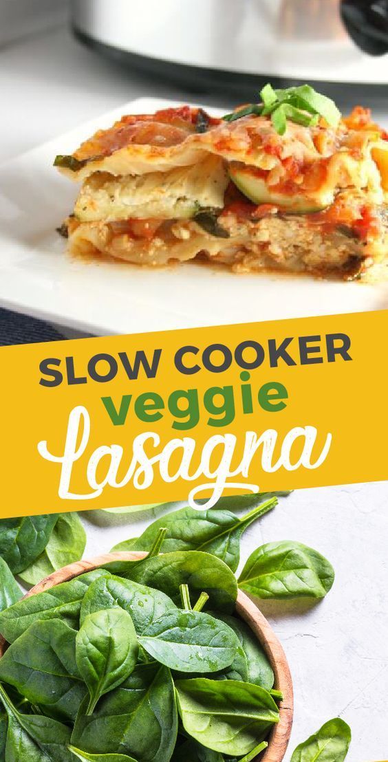 Slow-Cooker Vegetarian Lasagna Reciple