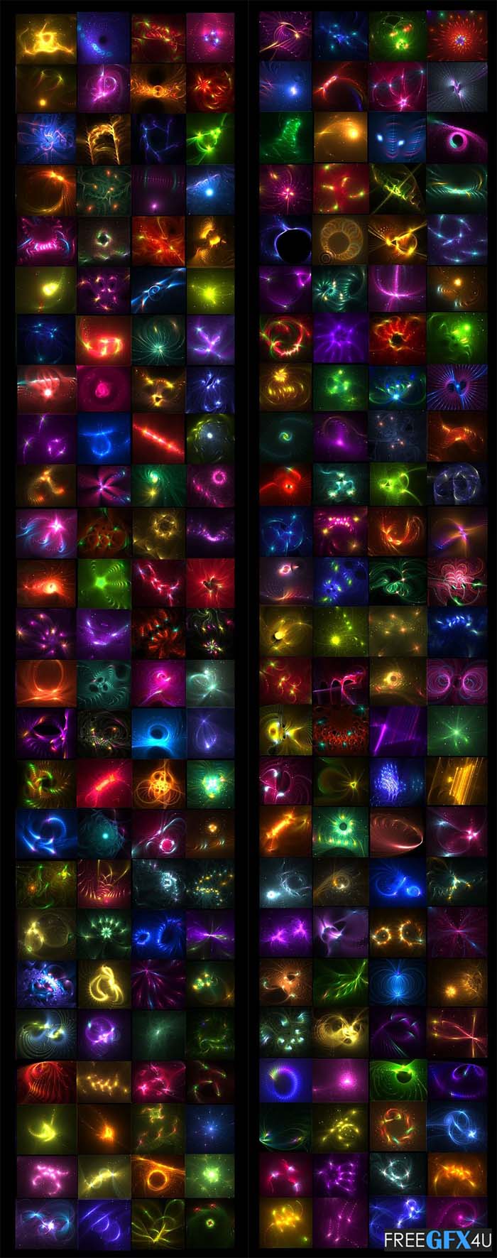 200 Transparent Fractals PNG Pack