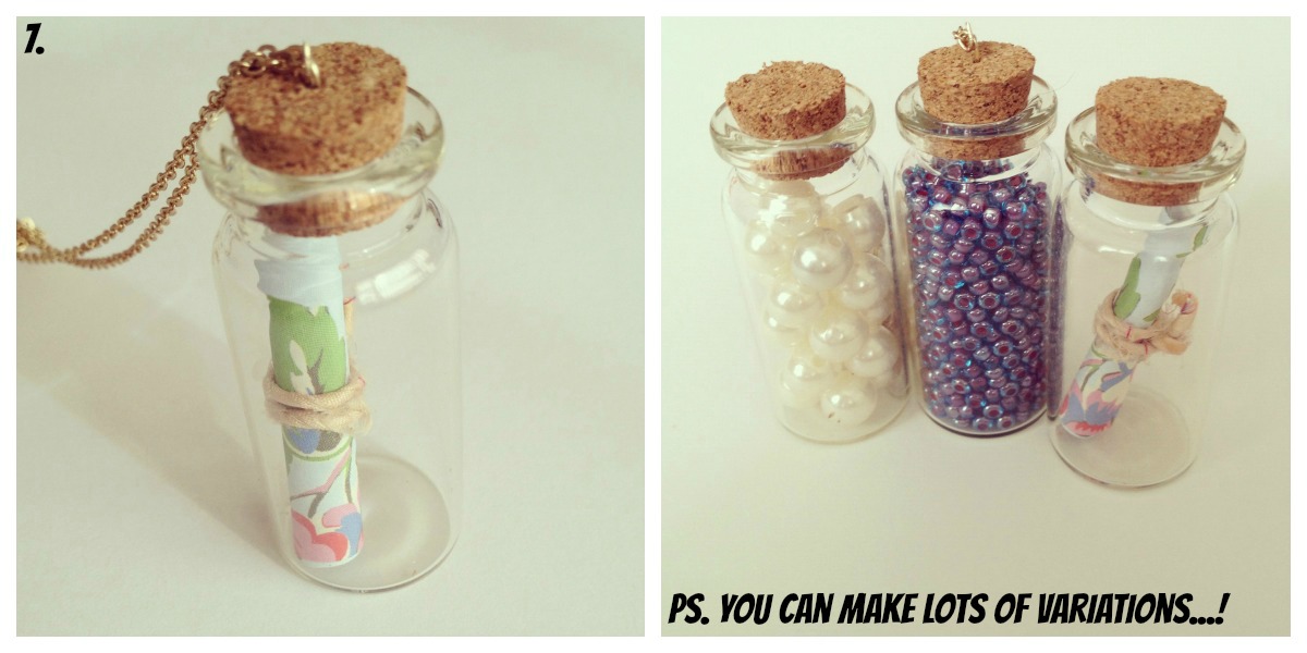 DIY message in a bottle pendant! — Caroline Burke | Burkatron