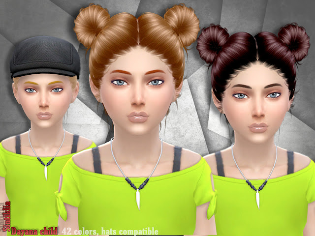 Детские прически для The Sims 4 со ссылками на скачивание,