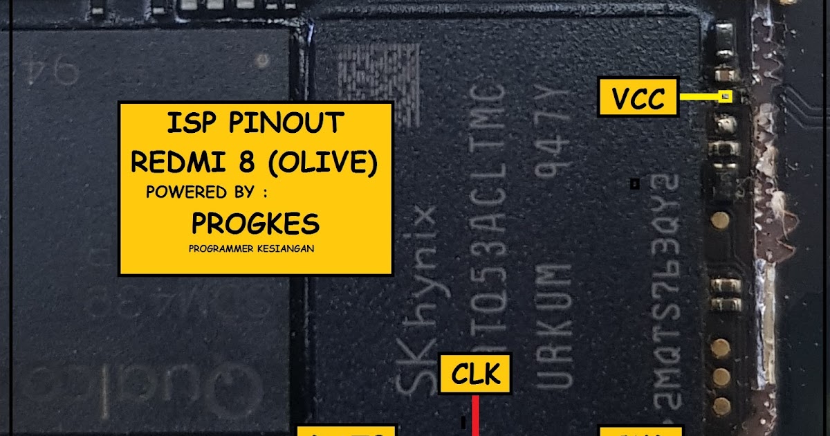 Redmi 8/8A ISP EMMC PinOUT Test Point EDL Mode 9008, 52 OFF