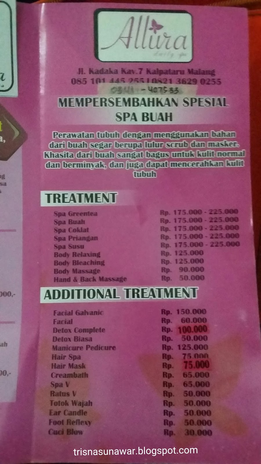 Massage and Spa Murah di Malang my words